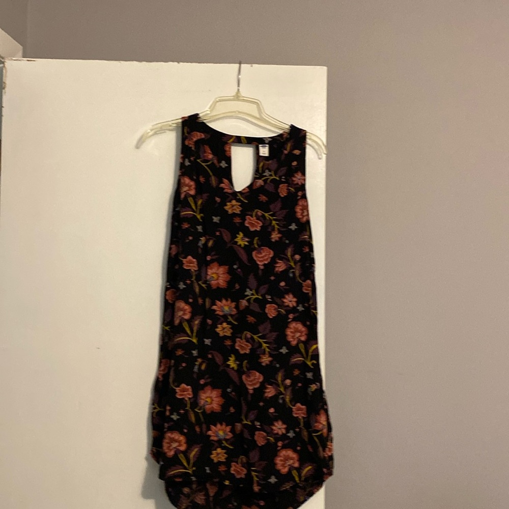 Old Navy Women’s Black Floral Sleeveless Dress